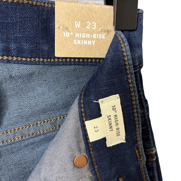 Madewell 10” High Rise Skinny Jeans Size 23 Classic Style F4684 - Picture 8 of 11